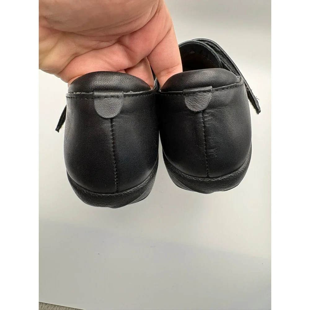 Naot Kirei Black Leather Mary Jane Comfort Shoe Women EU 35 Hook Loop Orthopedic